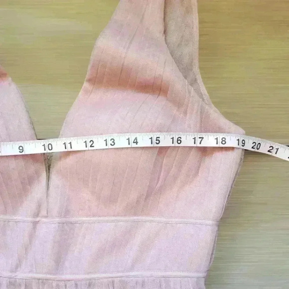 Jenny Yoo Kaelyn Long Bridesmaid Dress in whipped Apricot size 12 NWT - Picture 7 of 10